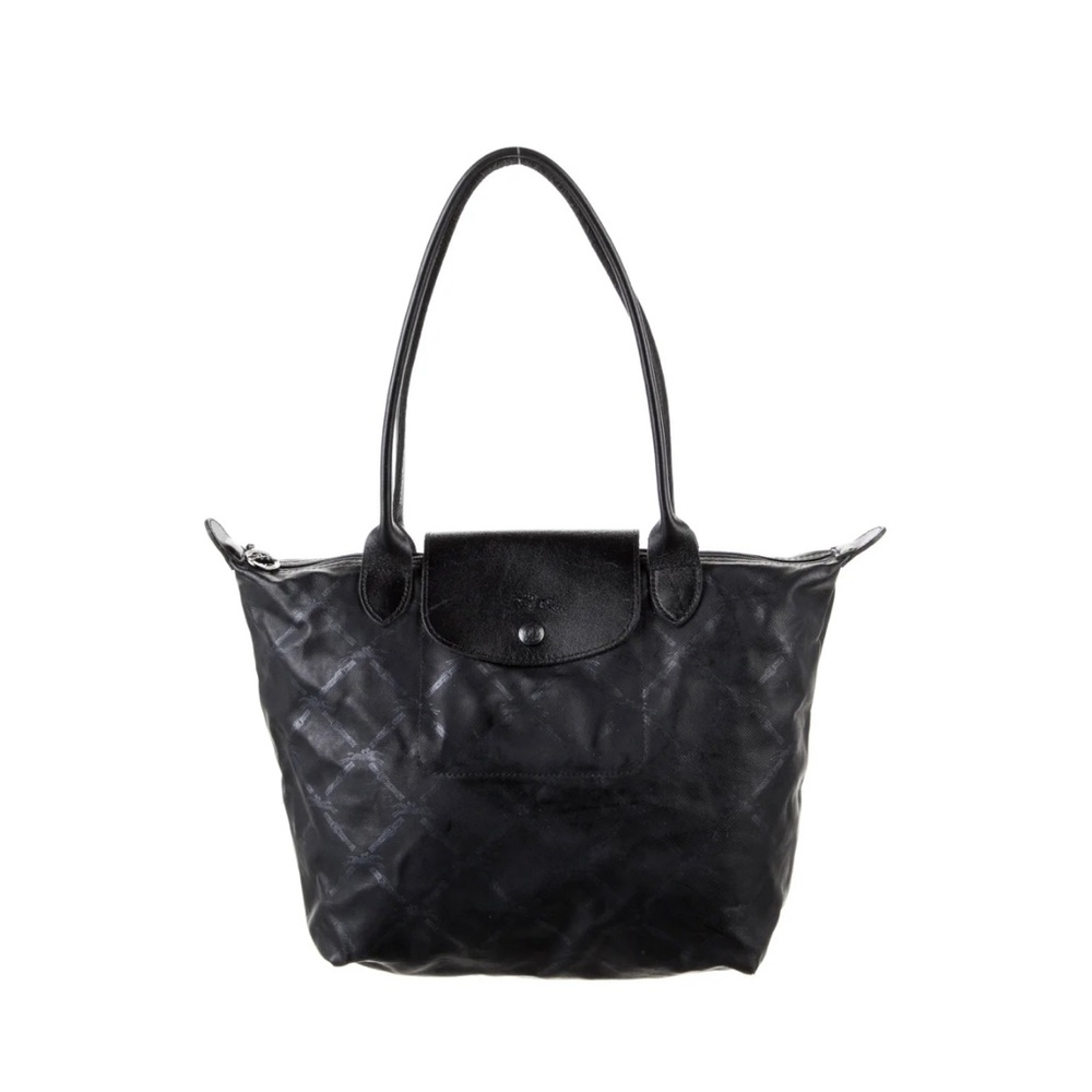 Longchamp Black Print Tote